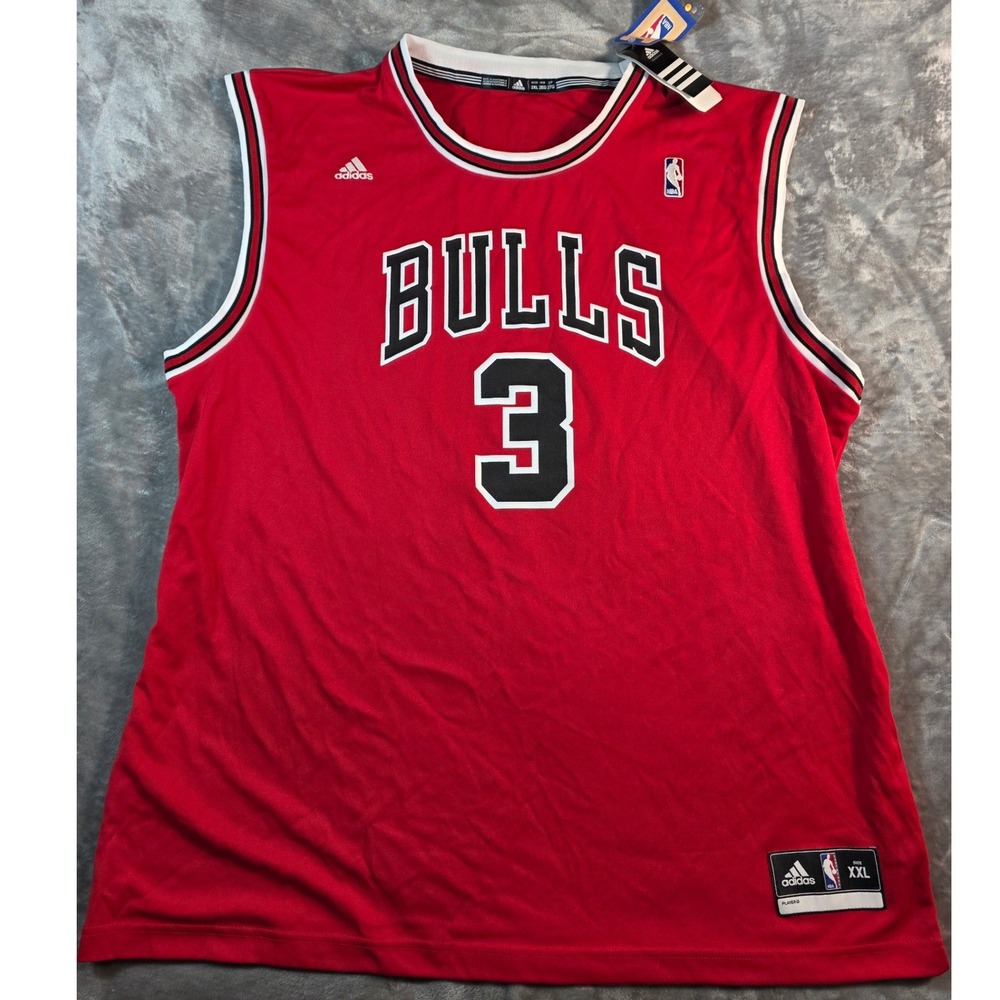 Adidas Chicago Bulls Doug McDermott #3 Red NBA Jersey Mens 2XL NWT